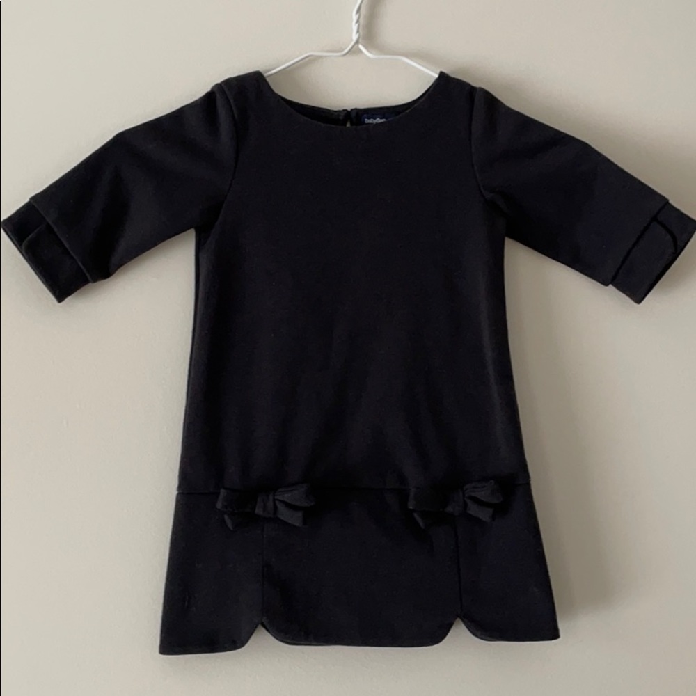 Gap 2T black 3/4 sleeve dress